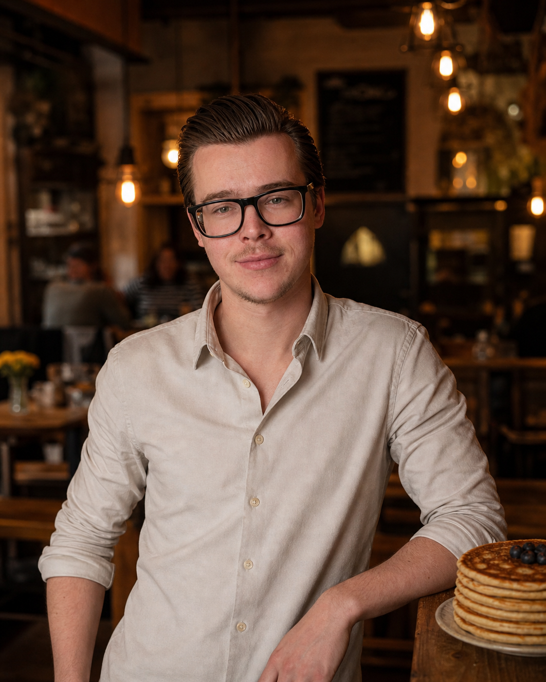 Rowan in restaurant 't Ordelmenneke